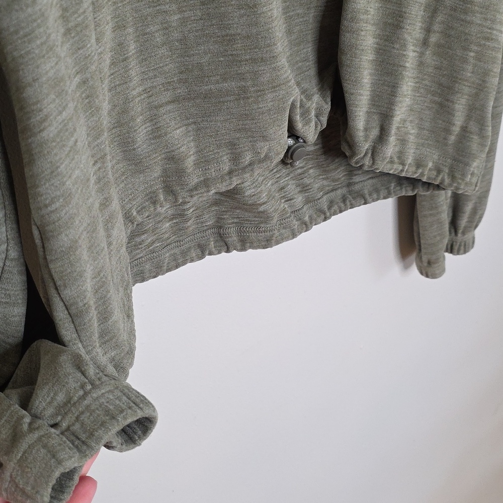 Women's Olive Green Fleece Pullover Avalanche Outdoor Sz MEDIUM - Picture 4 of 6